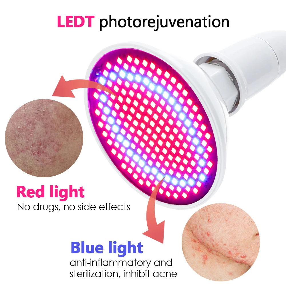 LED Red Light Photon Therapy Face Mask – Acne Treatment, Wrinkle Removal & Skin Rejuvenation
