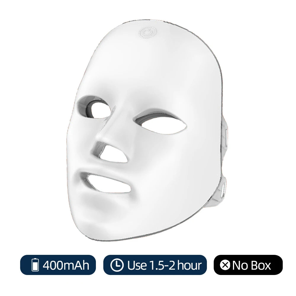 Wireless 7-Colour LED Face & Neck Mask – Photon Anti-Ageing & Skin Rejuvenation