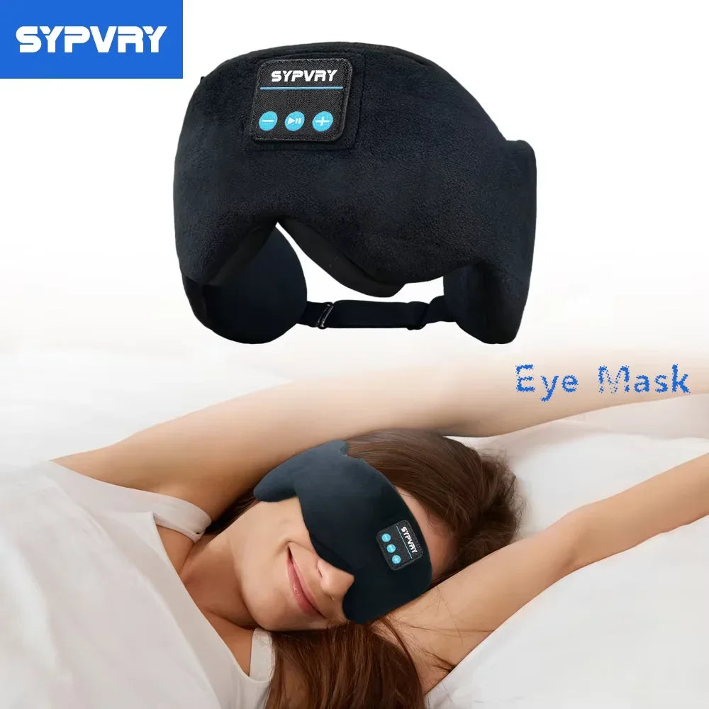 Bluetooth Sleep Eye Mask with Immersive Headphones – Comfortable Wireless Sleep Mask