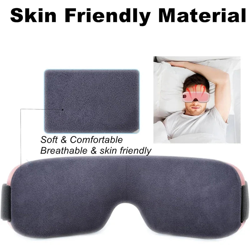 4D Smart Eye Massager – Airbag Vibration, Hot Compress & Bluetooth for Eye Care & Anti-Wrinkle
