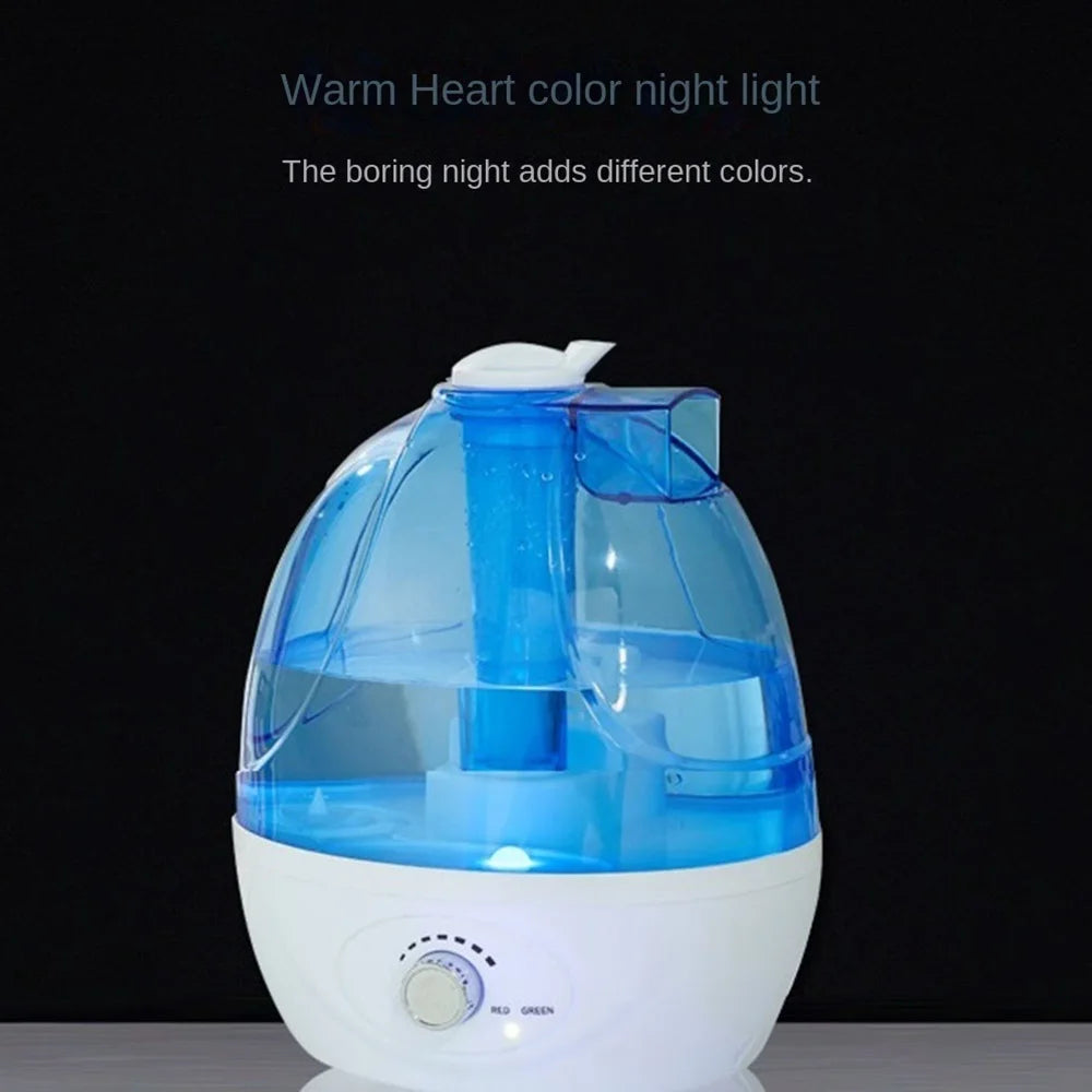 2.5L Quiet Ultrasonic Humidifier – 360° Rotation Cool Mist & Essential Oil Diffuser