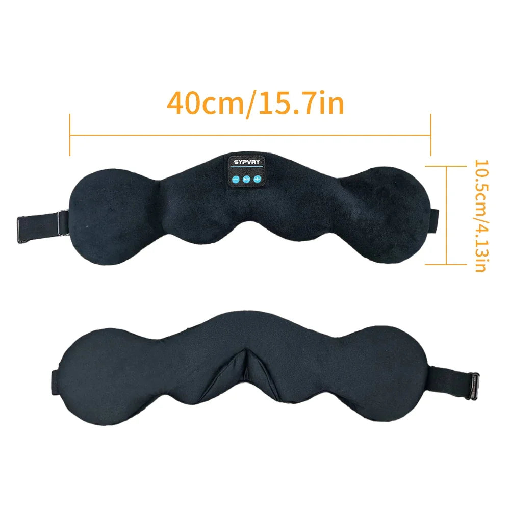 Bluetooth Sleep Eye Mask with Immersive Headphones – Comfortable Wireless Sleep Mask