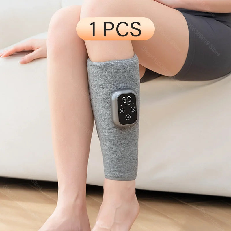 360° Electric Pneumatic Leg Massager Calf Massager Rechargeable 4 Modes Air Compression Leg Massager Hot Compress Leg Massage