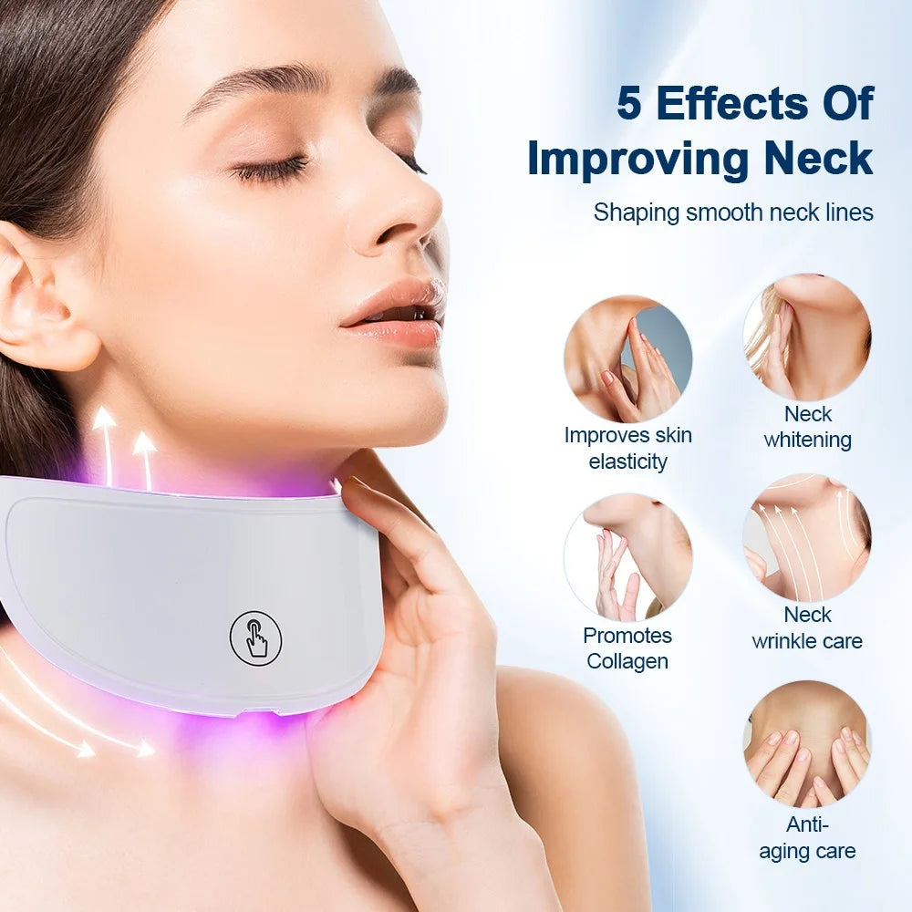 7-Colour LED Face & Neck Mask – Bio-Light Therapy for Skin Tightening, Lifting & Whitening
