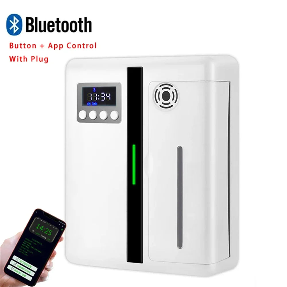Bluetooth Fragrance Diffuser – 300m³ Coverage Electric Essential Oil Scent Diffuser for Home