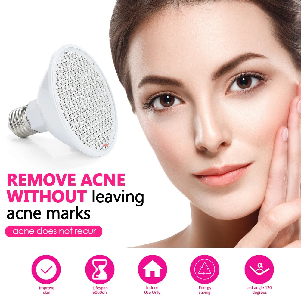 LED Red Light Photon Therapy Face Mask – Acne Treatment, Wrinkle Removal & Skin Rejuvenation