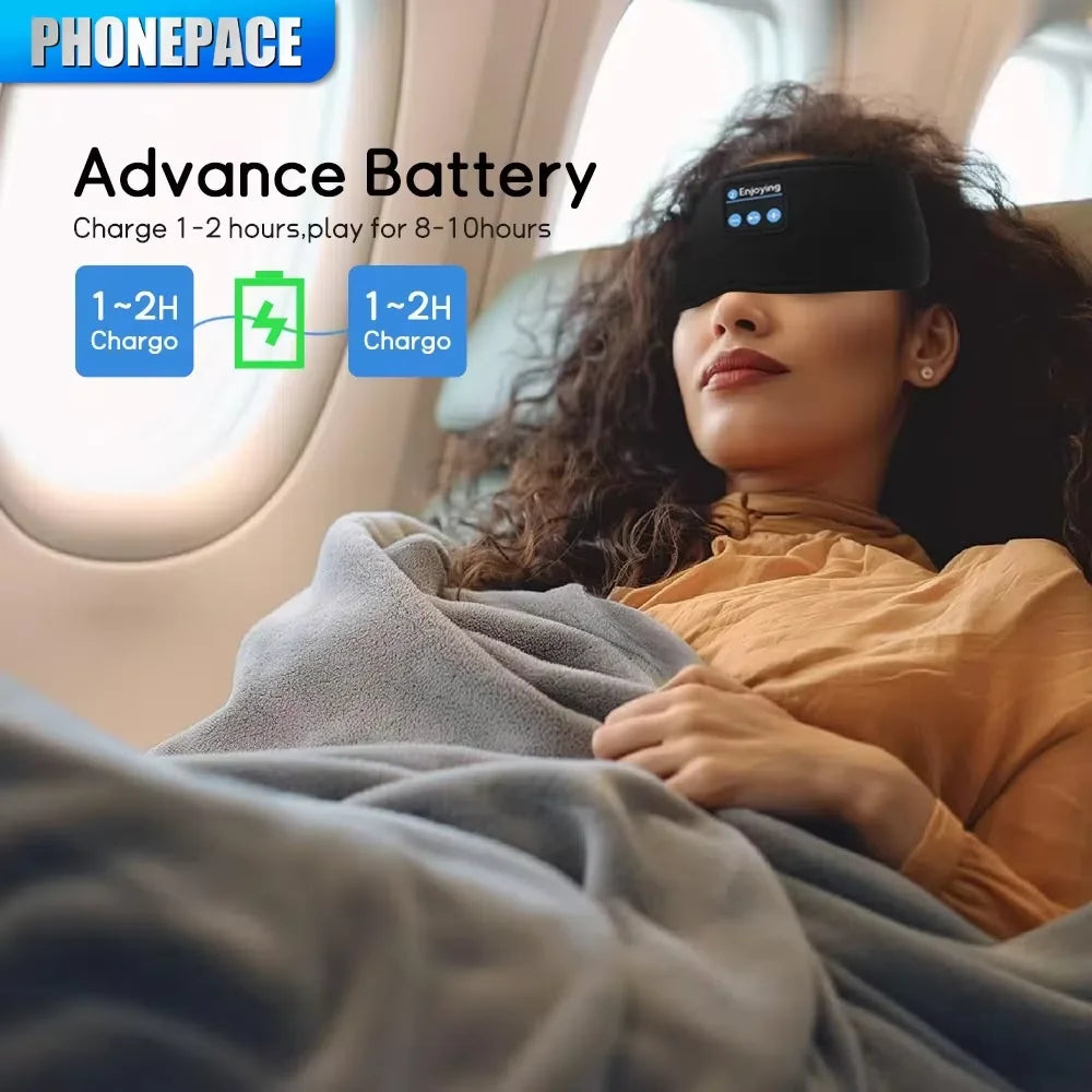 HOMEFISH Bluetooth Sleeping Headband – Wireless Earphones & Eye Mask for Better Sleep