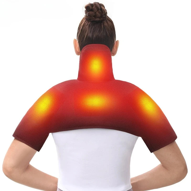 Heated Shoulder & Back Massager – 3 Massage Modes with Adjustable Heat