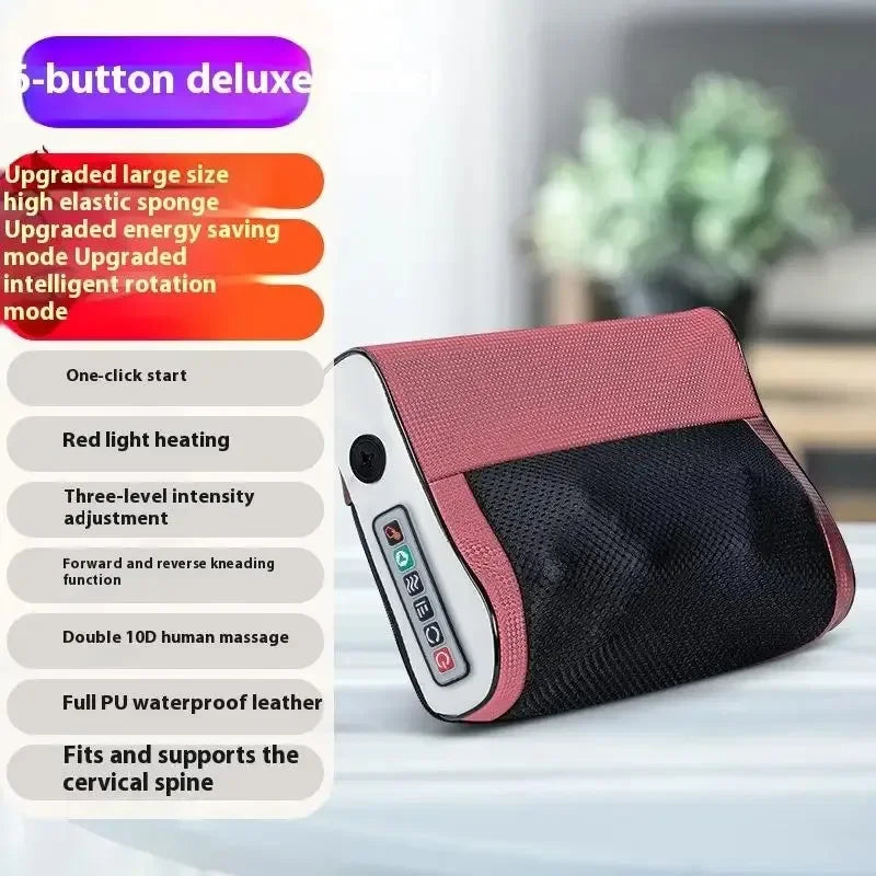 Multifunctional Neck & Shoulder Massager with Hot Compress – Kneading Relief at Home