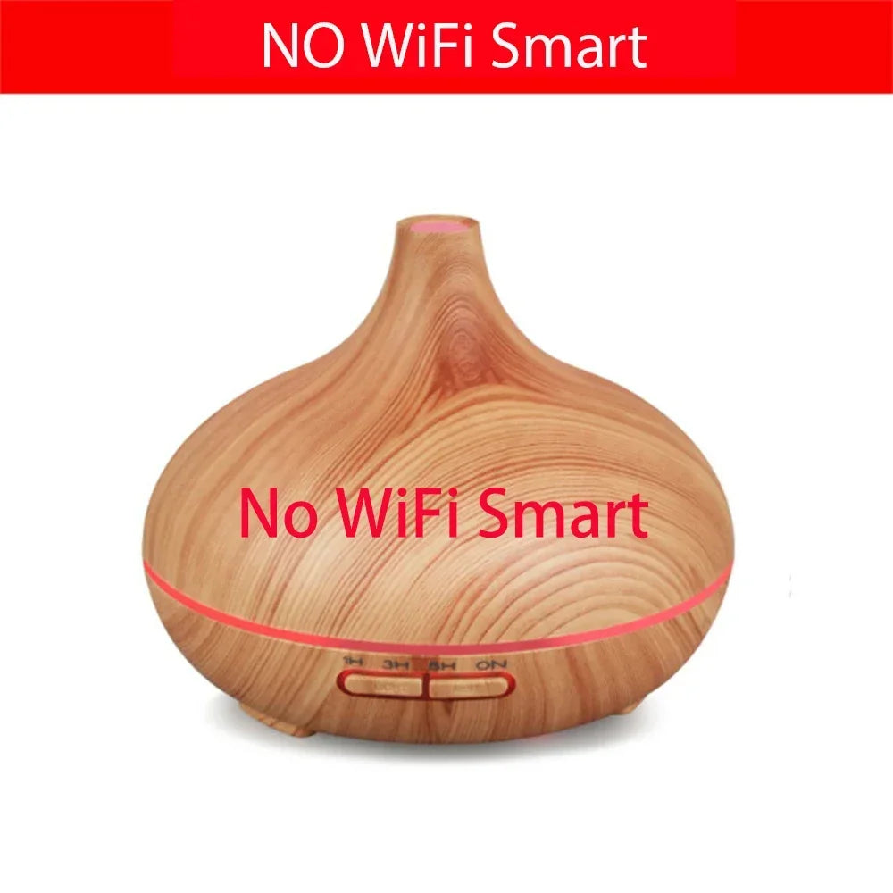 Smart WiFi 500ml Aromatherapy Diffuser – Tuya, Alexa & Google Home Compatible, 7 LED Colours