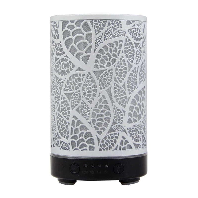 100ml Hollow Ultrasonic Essential Oil Diffuser – Timer & LED Light for Home Aromatherapy