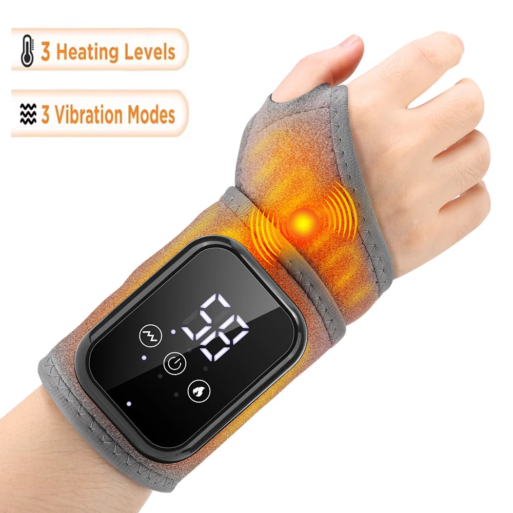 Electric Heated Ankle & Wrist Massager – Vibration + Heat for Joint Relief