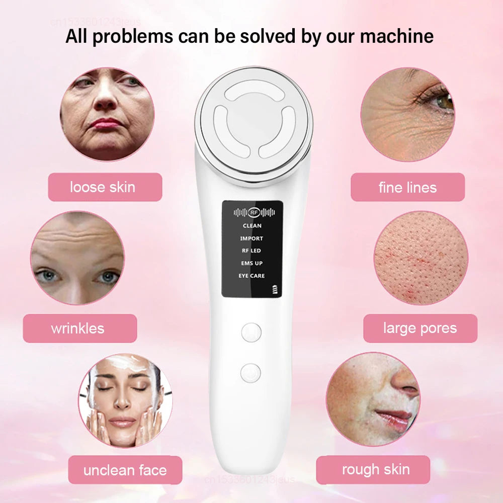 EMS Microcurrent Facial Massager – Anti-Ageing Face Lifting & Skin Tightening Device