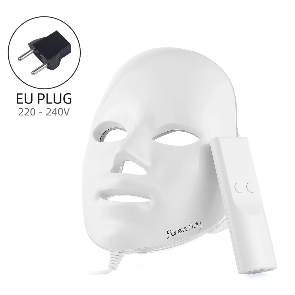 7-Colour LED Facial Mask – Phototherapy for Acne, Whitening & Anti-Wrinkle Skin Care